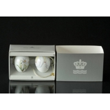 Easter egg with Poet daffodil and daffodil petals, 2 pcs., Royal Copenhagen Easter Egg 2022