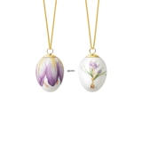 Easter egg with Lilac crocus and crocus petals, 2 pcs., Royal Copenhagen Easter Egg 2022