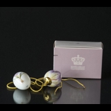 Easter egg with Lilac crocus and crocus petals, 2 pcs., Royal Copenhagen Easter Egg 2022