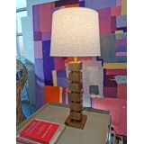 Table lamp Brass Finish with cubes without lampshade