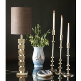 Round cylindrical lampshade height 24 cm, Dark Grey fabric, WITHOUT lid