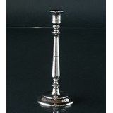 Chrome candlestick with round foot