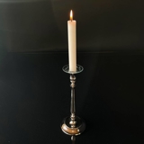 Glass candle ring, cut glass, Ø 6.8 cm (inner hole 2.5 cm)