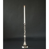 Candleholder Nickel/silver Finish 48 cm, Small