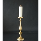 Candleholder Matte Brass Finish 50 cm, Medium