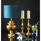 Candleholder Matte Brass Finish 50 cm, Medium