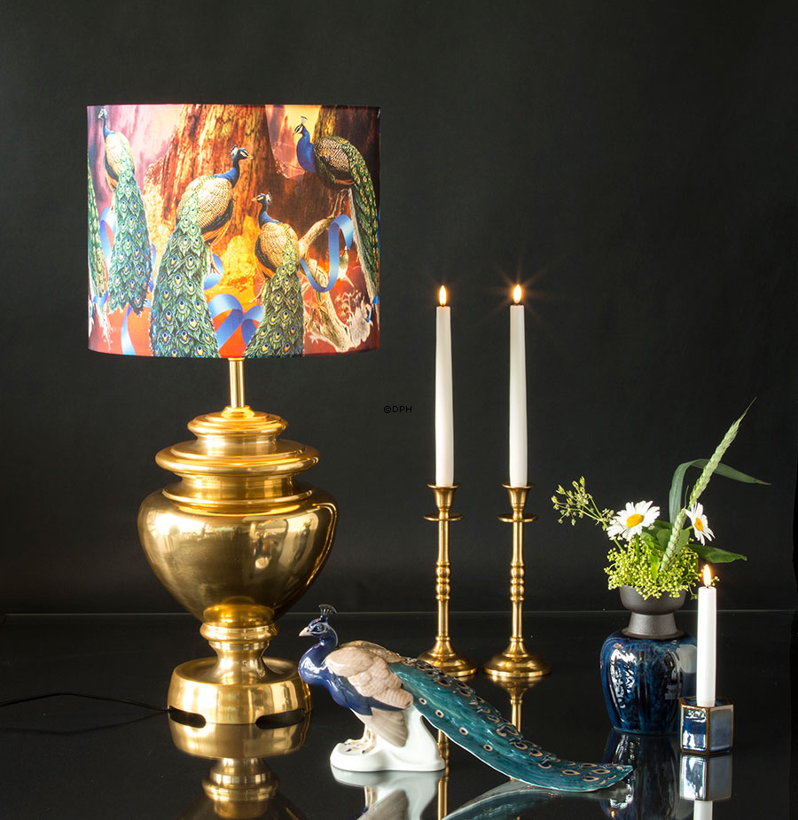 Lysestage  mat messing finish 25 cm