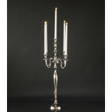 5-armed Candleholder Nickel/Silver Finish 80 cm