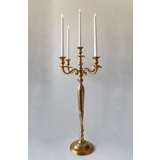 5-armed Candleholder Matte Brass Finish 100 cm