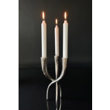 3-armed Candleholder in Nickel/Rustic Silver look