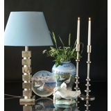 Candleholder, Nickel/Rustic Silver Look 48 cm, Medium