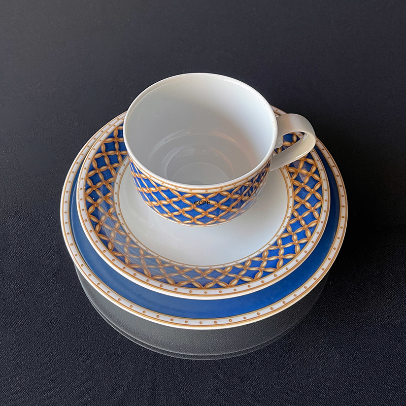 Liselund, overkop nr. 072, kaffe Ø7,8cm , mørkeblå Ø7,8, Royal Copenhagen