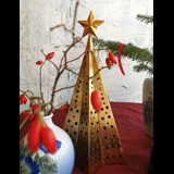 Juletræ i guldfinish 44 cm, lille