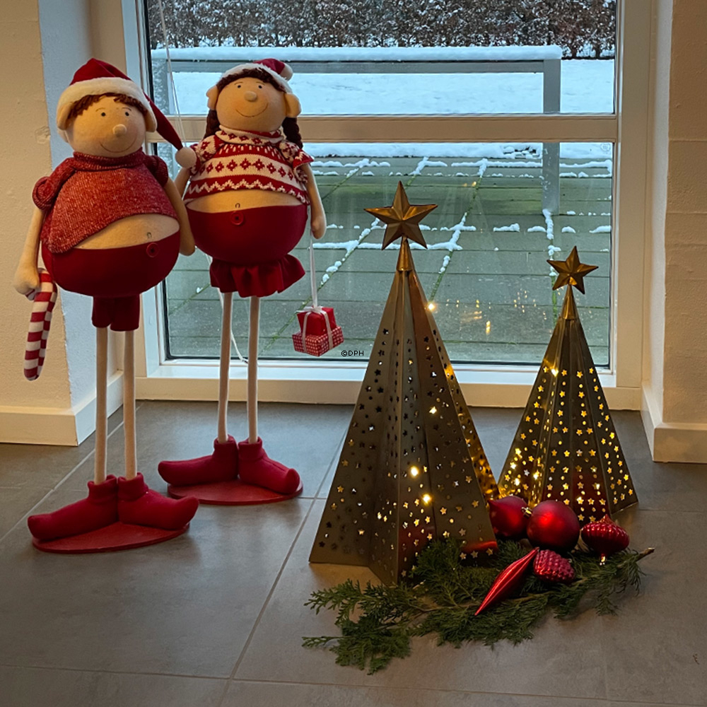 Juletræ i guldfinish 44 cm, lille