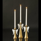 3 Candleholder Brass Finish, Angels
