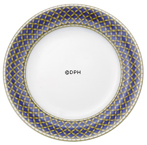 Liselund, flad tallerken 22 cm nr. 622, mørkeblå