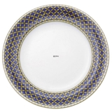 Liselund, tallerken 25cm Nr. 625, flad, mørkeblå, Royal Copenhagen