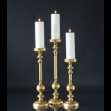 3 Candleholder Brass finish