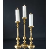 3 Candleholder Brass finish