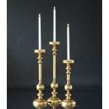 3 Candleholder Brass finish