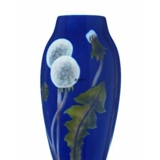 Vase with dandillion on blue ground, Royal Copenhagen no. 740