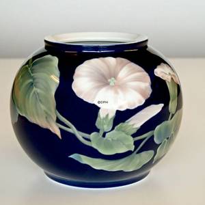 Vase med snerle på blå bund, Royal Copenhagen | Nr. 1297812 | DPH Trading