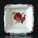Royal Copenhagen/Aluminia Tranquebar, RED, pickle dish / buttercup no. 13/1270