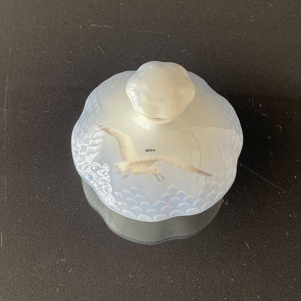 Mågestel uden guld, Lille flakon med prop Ø 9cm, MEGET SJÆLDEN Bing & Grøndahl - Royal Copenhagen