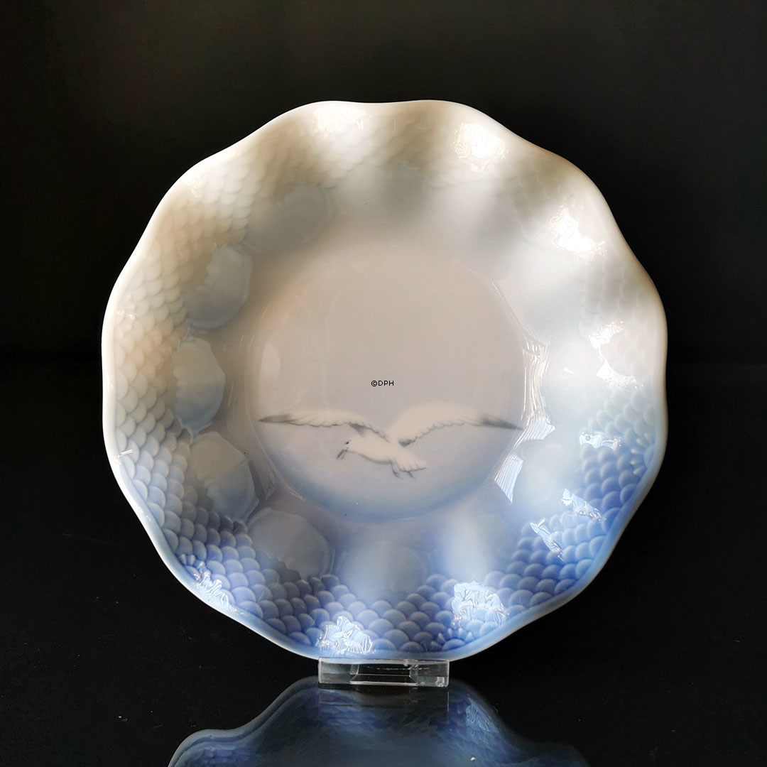 Mågestel uden guld, asiet, rund nr. 351 eller 227, Ø 18 cm