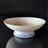 Mågestel uden guld, kageskål på fod/opsats nr. 428 eller 223,  20cm