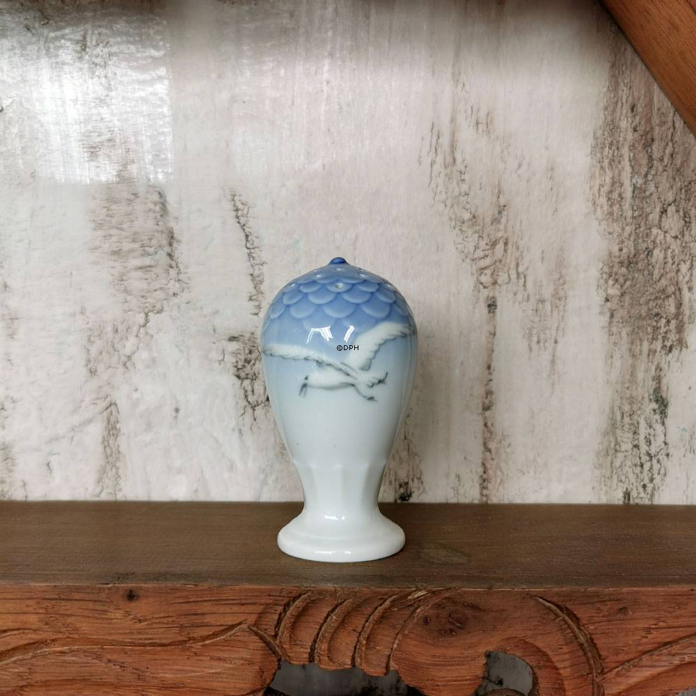 Mågestel UDEN guld, saltbøsse uden "S" nr. 52A, Bing & Grøndahl - Royal Copenhagen