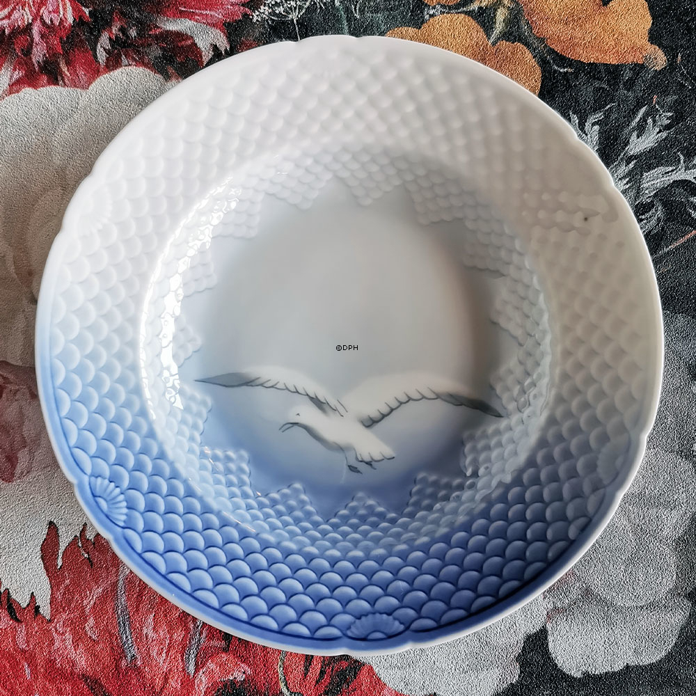 Måge uden guld, dyb tallerken 21 cm nr. 604 eller 23