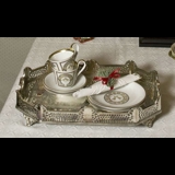2001 Bing & Grondahl Christmas Cup w/dessert plate, set