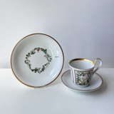 2002 Bing & Grondahl Christmas Cup w/dessert plate, set