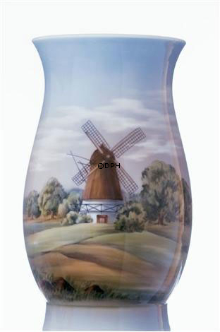 Vase med mølle, Royal Copenhagen nr. 817