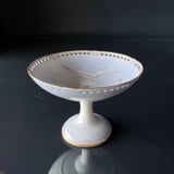Seagull with gold and pierced edge, bowl on foot / stand, Very rare