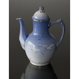 Seagull Service with gold coffee pot, small, capacity 100 cl, Bing & Grondahl - Royal Copenhagen