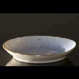 Seagull Service with gold oval dish no. 349 eller 38 18cm