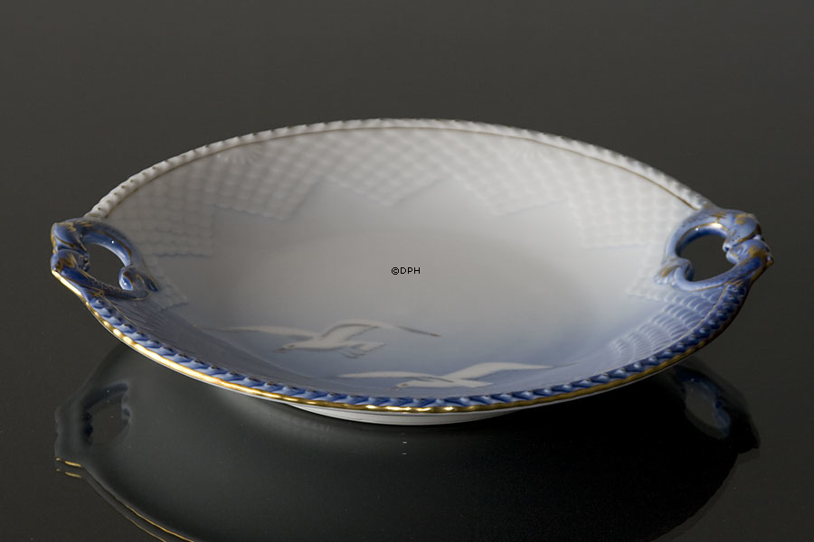 Mågestel med guld, kagefad nr. 422 eller 304 eller 101 26cm