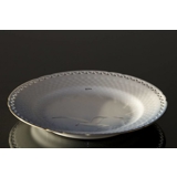 Måge med guld, flad tallerken 21 cm med blondekant, Bing & Grøndahl - Royal Copenhagen