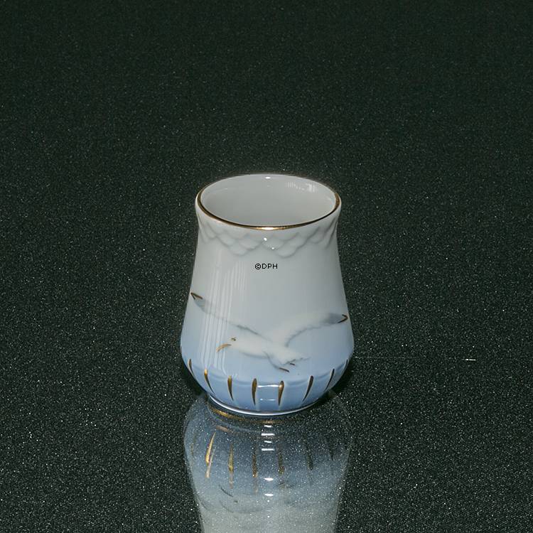 Mågestel med guld, tandstikholder nr. 671