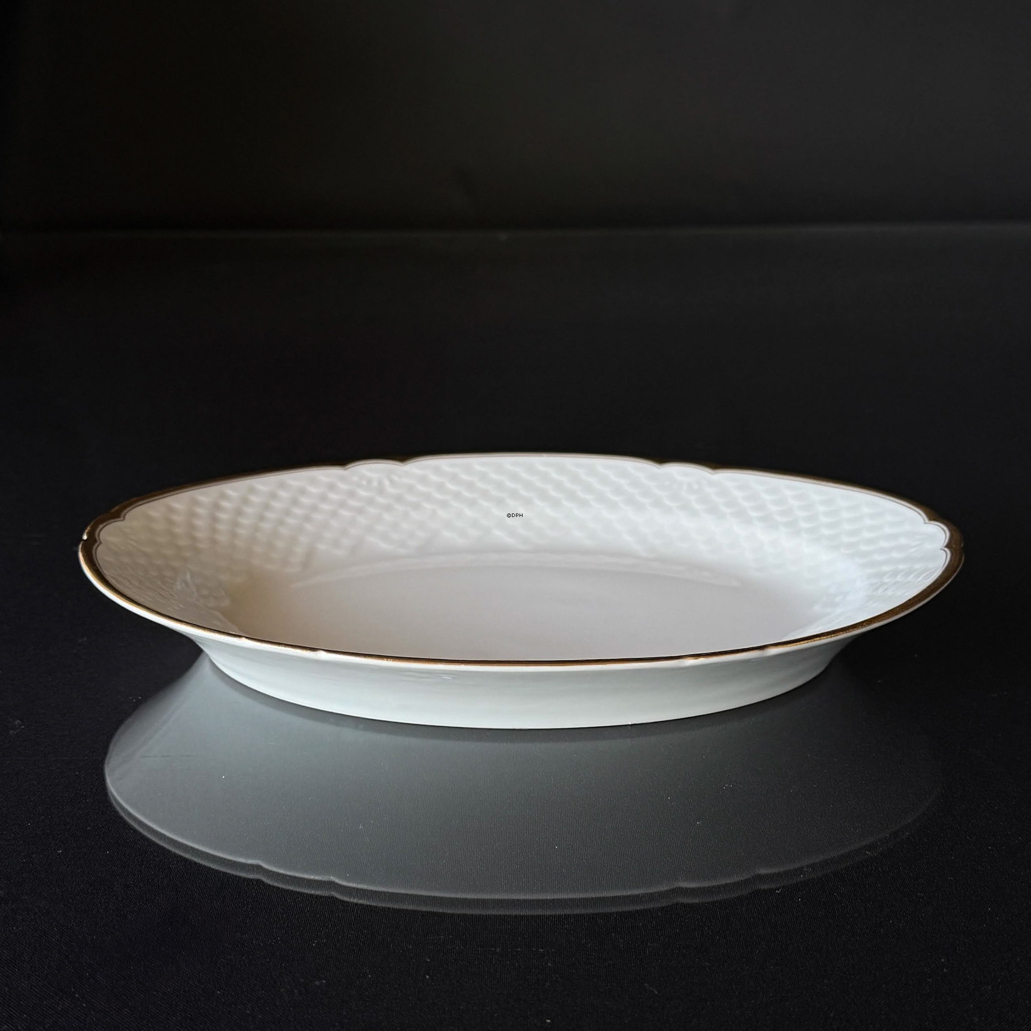 Bing & Grøndahl Hartmann ovalt fad nr. 15, 28 cm
