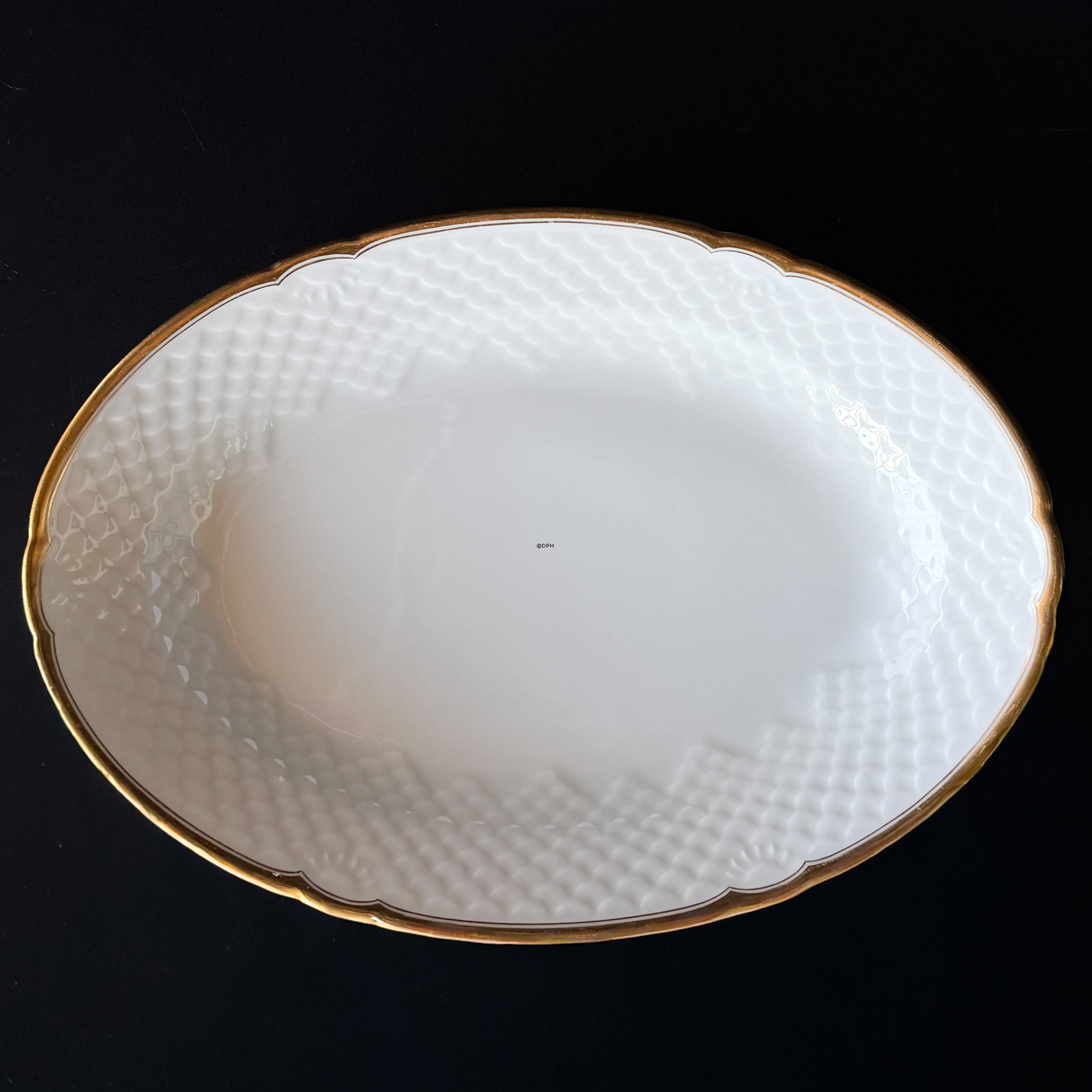 Bing & Grøndahl Hartmann ovalt fad nr. 15, 28 cm