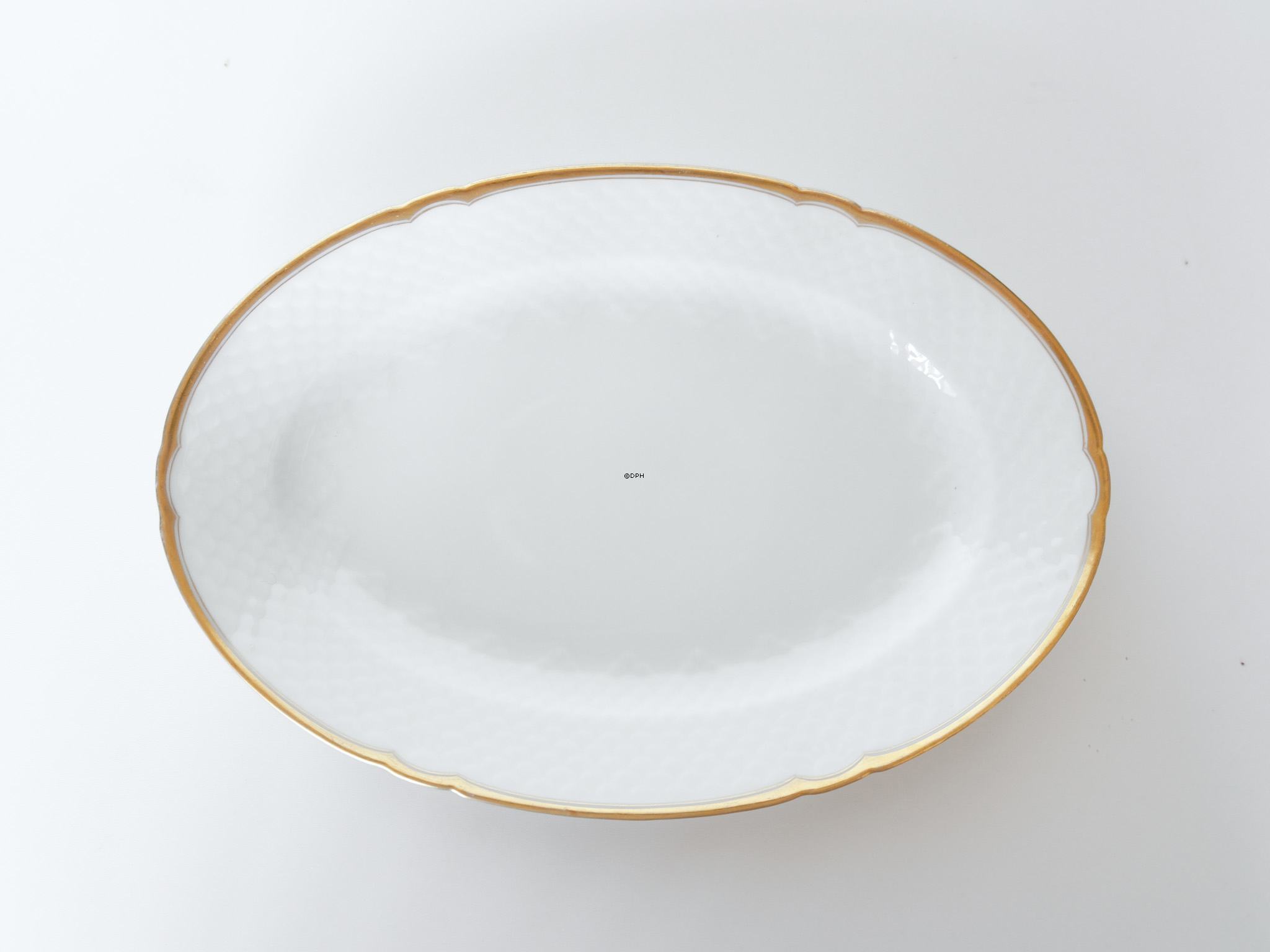 Bing & Grøndahl Hartmann ovalt stegefad 34 cm