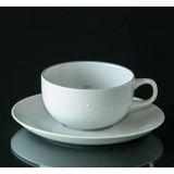 Blå Kant, lille kaffekop med underkop nr. 3042, indhold 15 cl, Royal Copenhagen