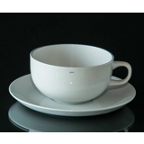 Blå Kant, Tekop med underkop nr. 3074, indhold 27 cl, Royal Copenhagen (underkop ø: 15cm kop Ø 10cm)