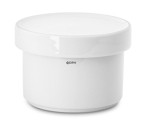 Blå Kant, Sukkerskål med låg nr. 3580-3063 eller 159, indhold 20 cl, Royal Copenhagen