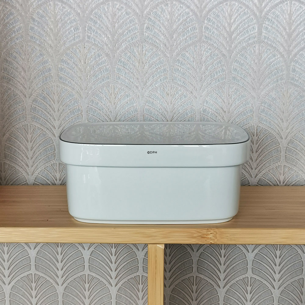 Blå Kant, Smørkrukke nr. 3585-3094 eller 204, 1/4 kg, Royal Copenhagen