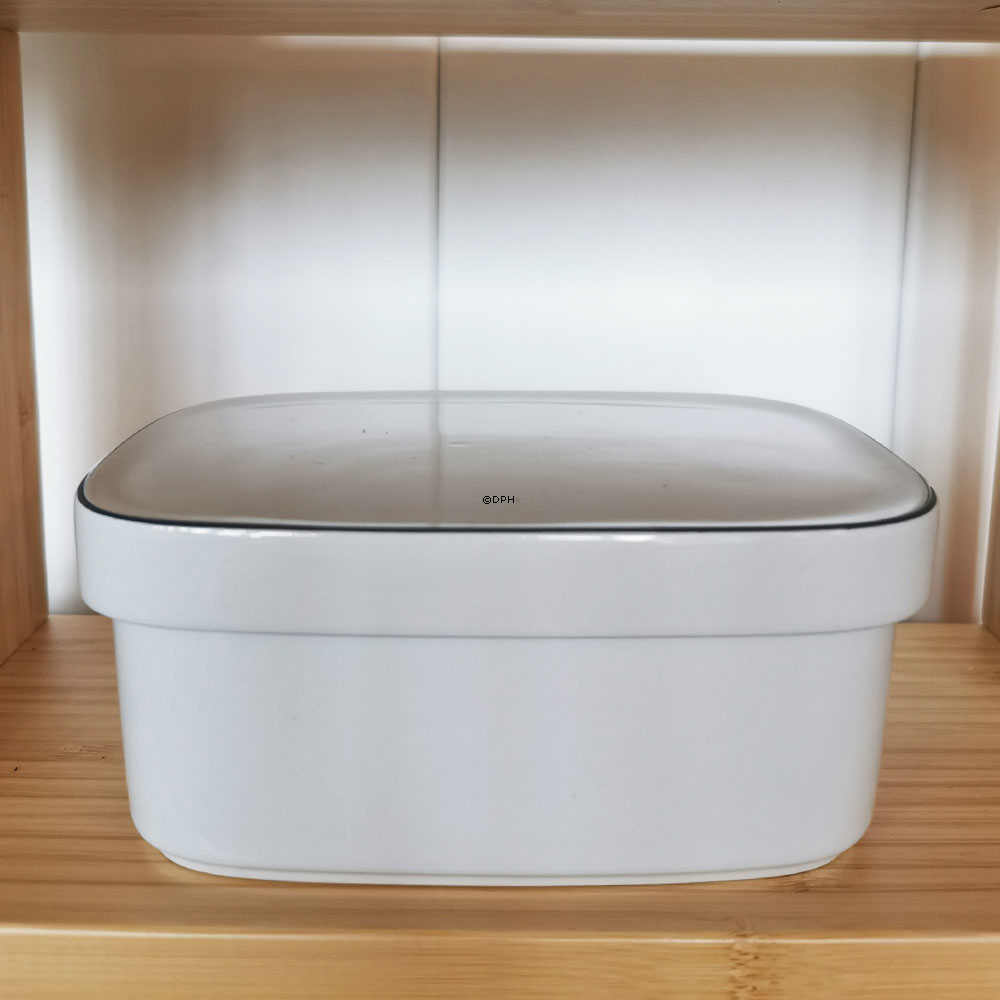 Blå Kant, Smørkrukke nr. 3585-3094 eller 204, 1/4 kg, Royal Copenhagen