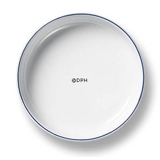 Blå Kant rund smørskål nr. 3580-3082 eller 332, Royal Copenhagen